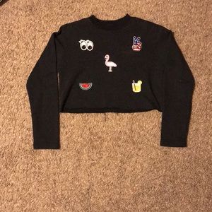 cropped long sleeve